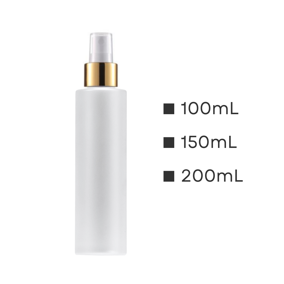 ボトル(半透明) | 金スプレー | 100mL 150mL 200mL